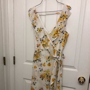 Beautiful yellow flower dress